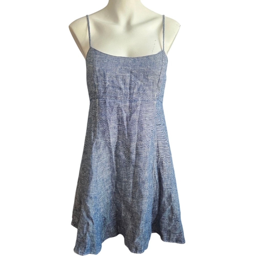 Stone Cold‎ Fox Mariposa Linen Silk Mini Dress Sz 2